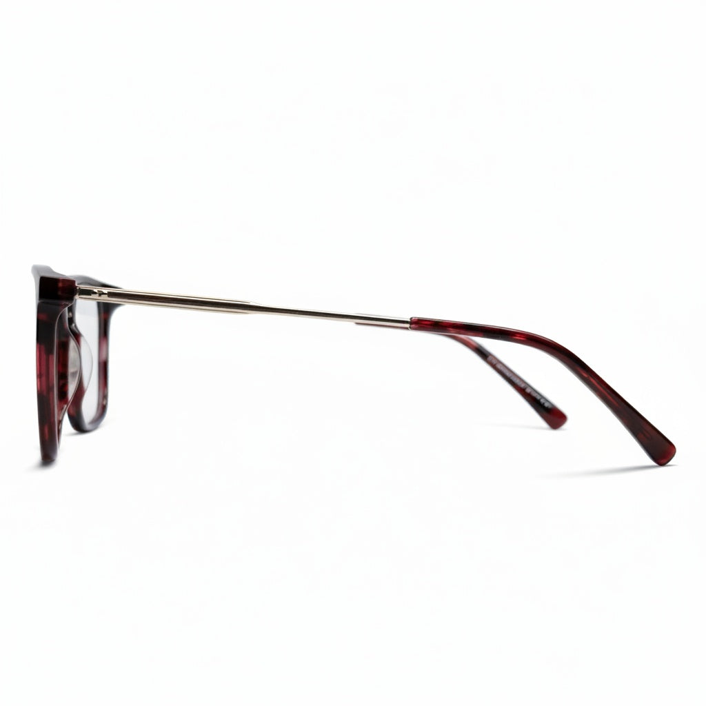 Sunglasses with tortoiseshell frame on a white background