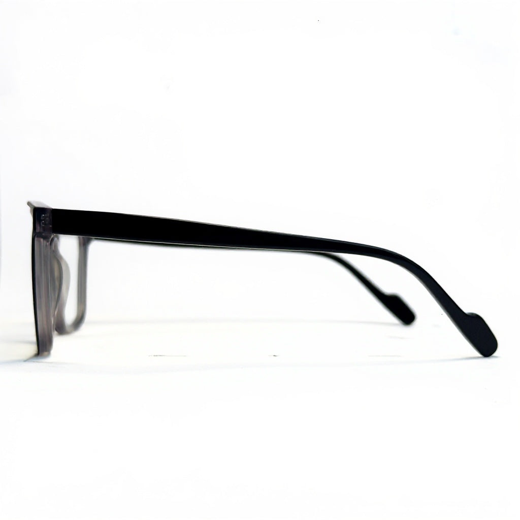 Black sunglasses on a white background