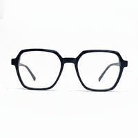 Black eyeglasses on a white background