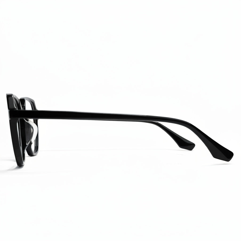 Black sunglasses on a white background