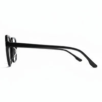 Black sunglasses on a white background