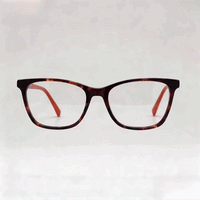 Tortoiseshell cat‑eye acetate eyeglasses frame, white background